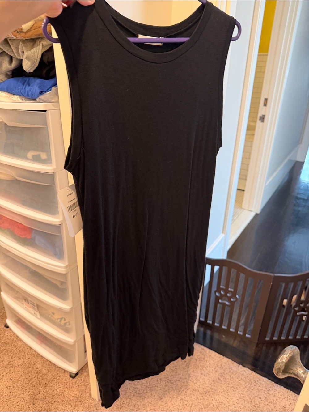 Sleeveless Black Tank Dress - Minimalist Everyday Dress